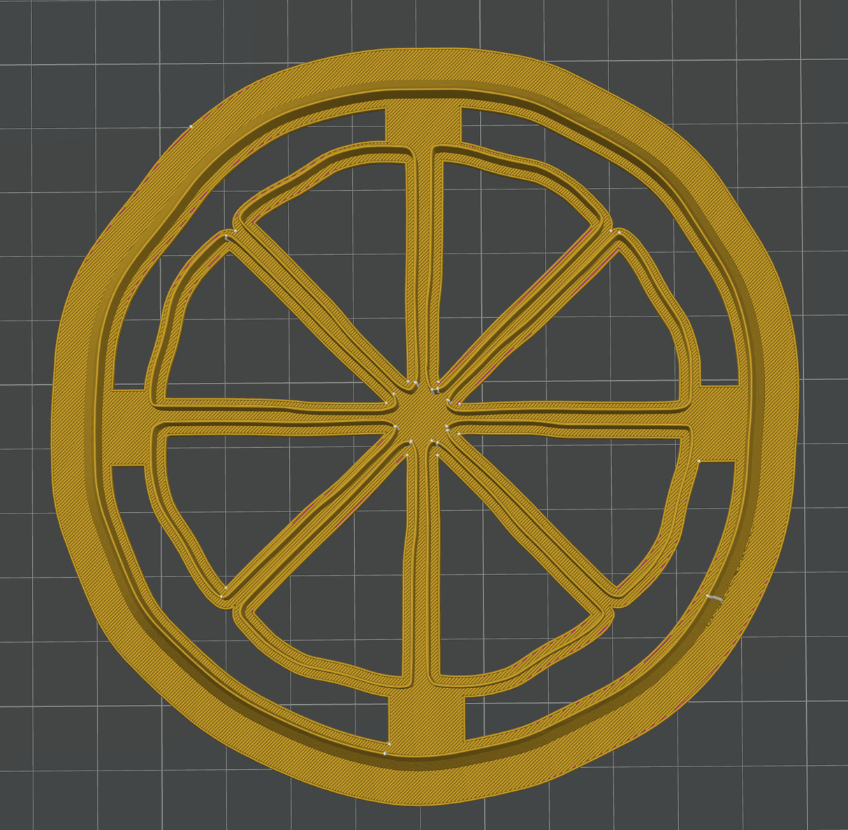Citrus Slice Decor Cutter STL - digital download