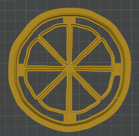 Citrus Slice Decor Cutter STL - digital download