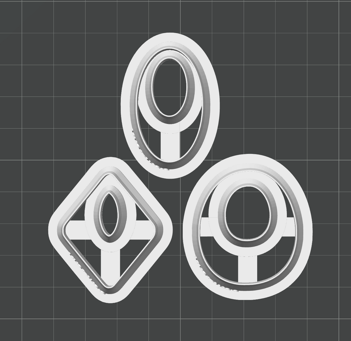 Classic Dangles 2 Cutter Set STL - digital download