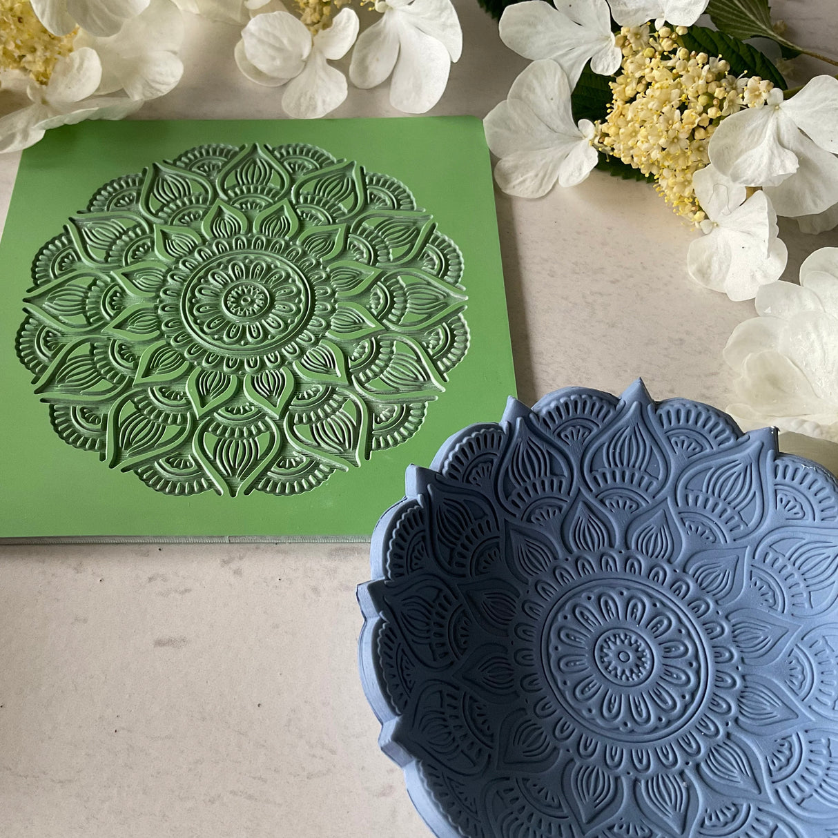 Mandala Trinket Dish - Texture Mat
