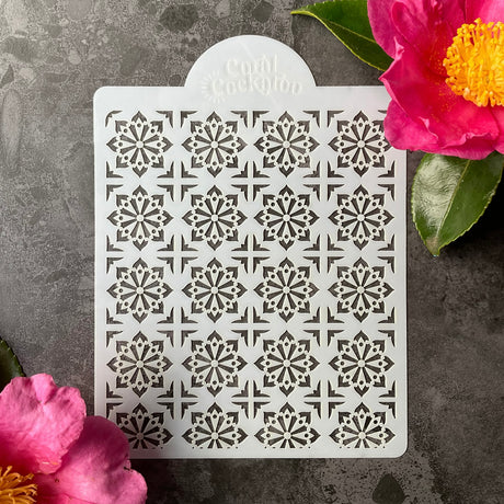 Boho Mandala Sun Tiles Stencil (ST009)