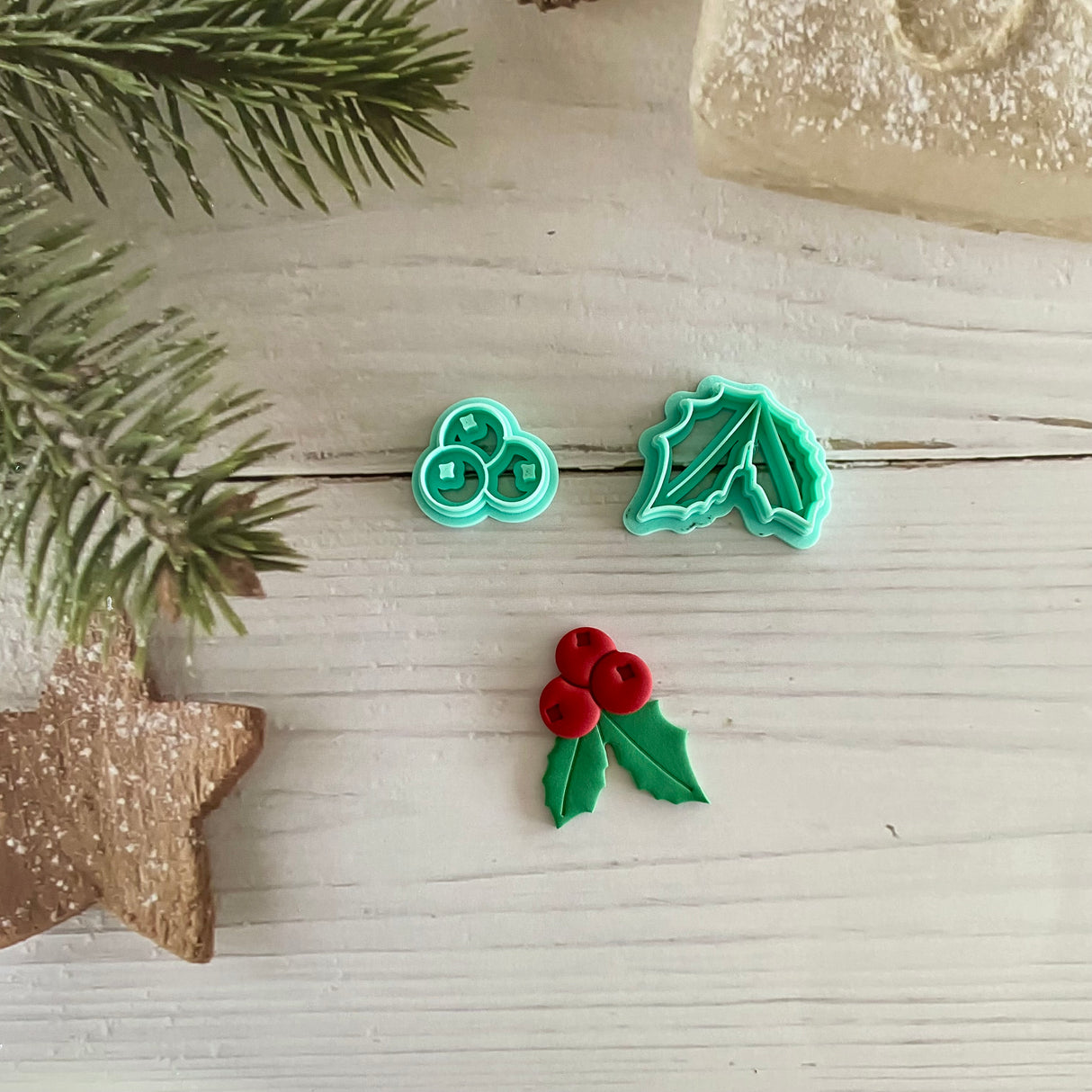 Holly Berries Imprint Cutter Set