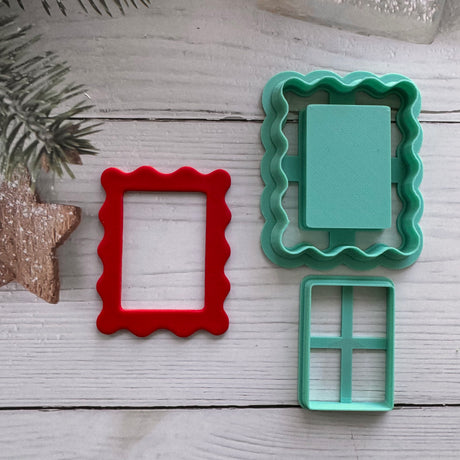 Postage Stamp Frame Stacks Decor Cutter - 2 Piece Set