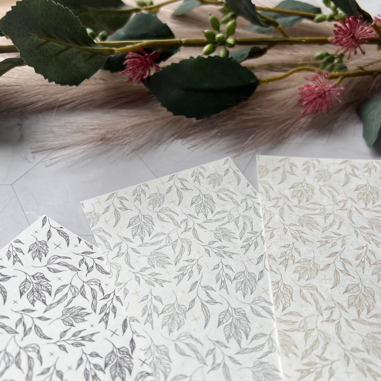 Eucalyptus Leaves - Water Soluble Transfer