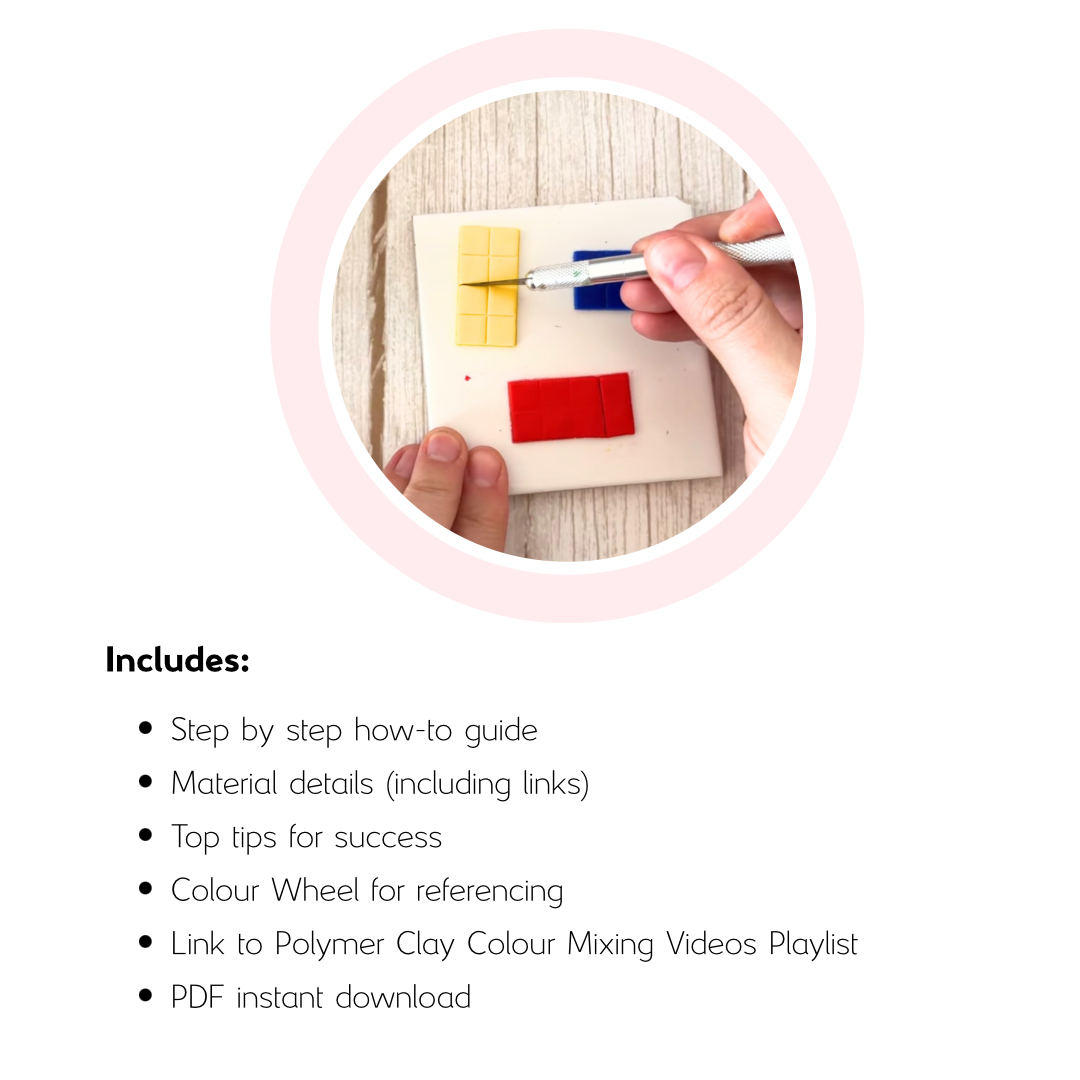Polymer Clay Colour Mixing and Color Recipe Making - Printable Tutorial