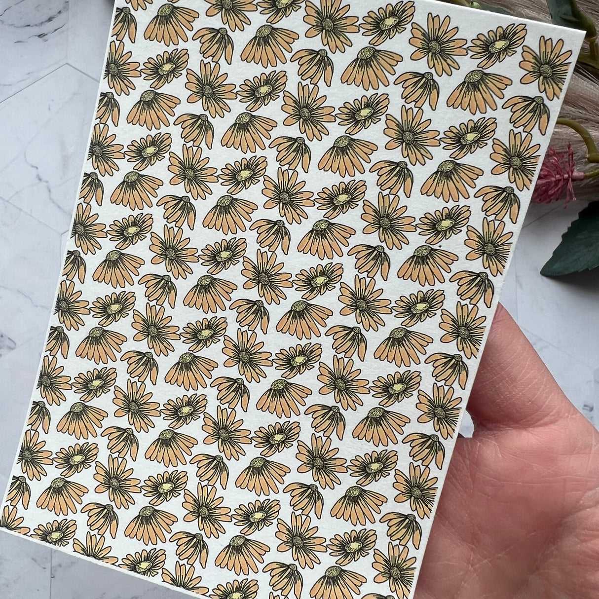 Floating Daisy - Water Soluble Transfer