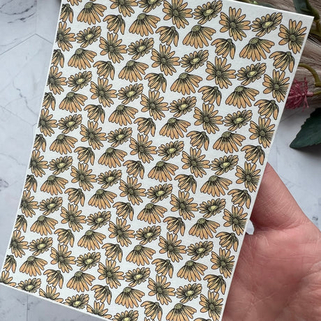 Floating Daisy - Water Soluble Transfer
