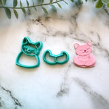 Cat Book Snuggle - Bookmark Cutter Set