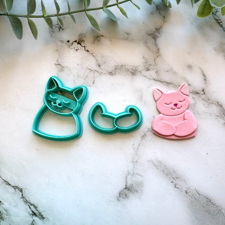 Cat Book Snuggle - Bookmark Cutter Set