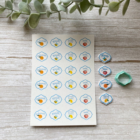 Jar Labels - Water Soluble Transfer