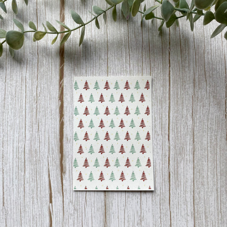 Christmas Tree in Red and Green - Water Soluble Transfer