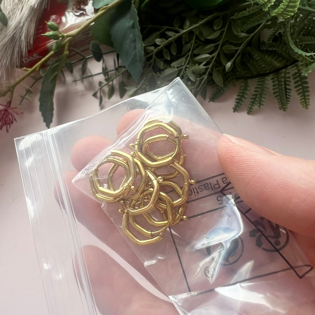 Secret Stash Item - Bag of Random Gold Plated Hoop Findings