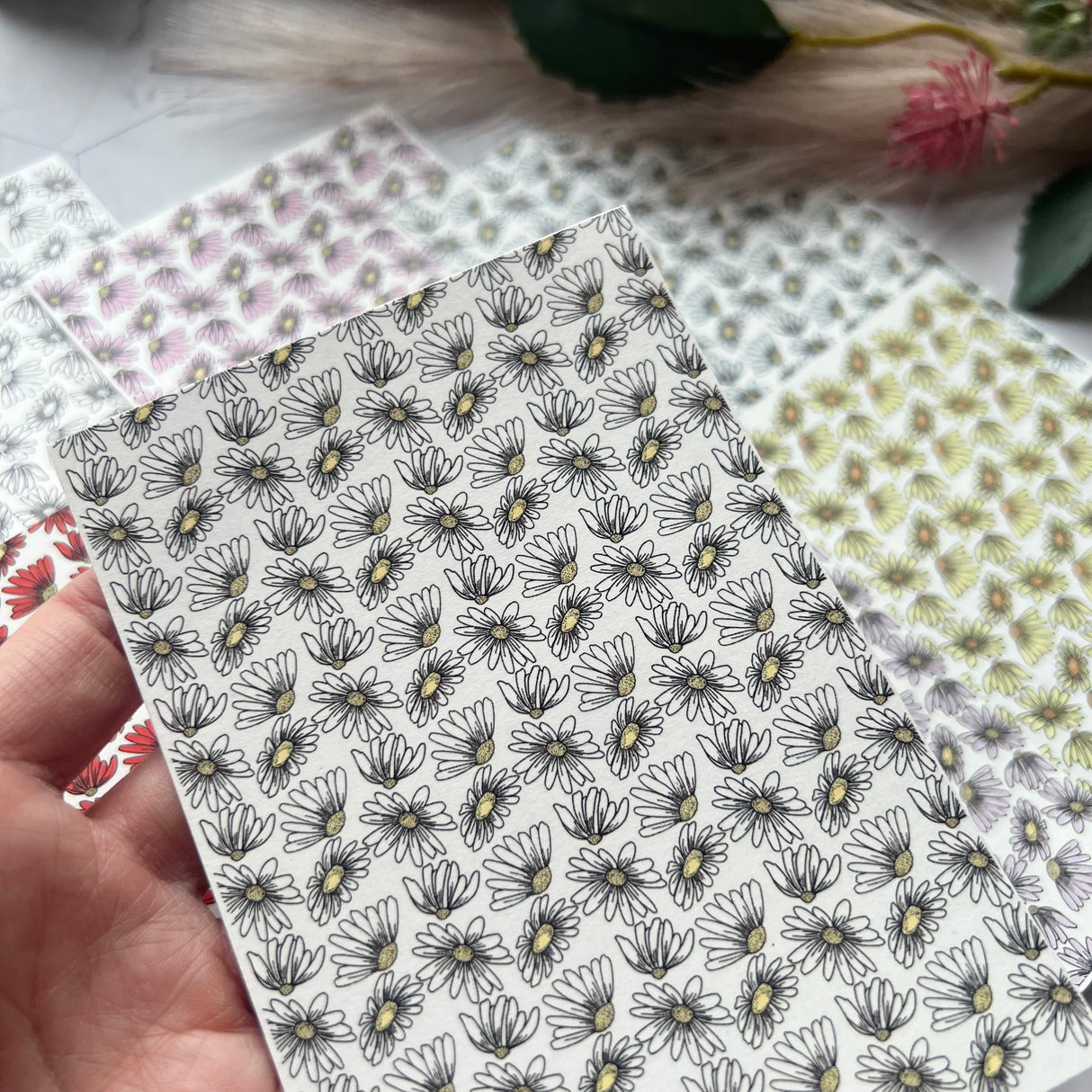 Floating Daisy - Water Soluble Transfer