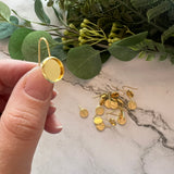 10mm Minimalist Bezel Hook - Gold Plated Stainless Steel