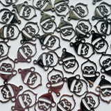 Santa Charms - Stainless Steel - 10 pack