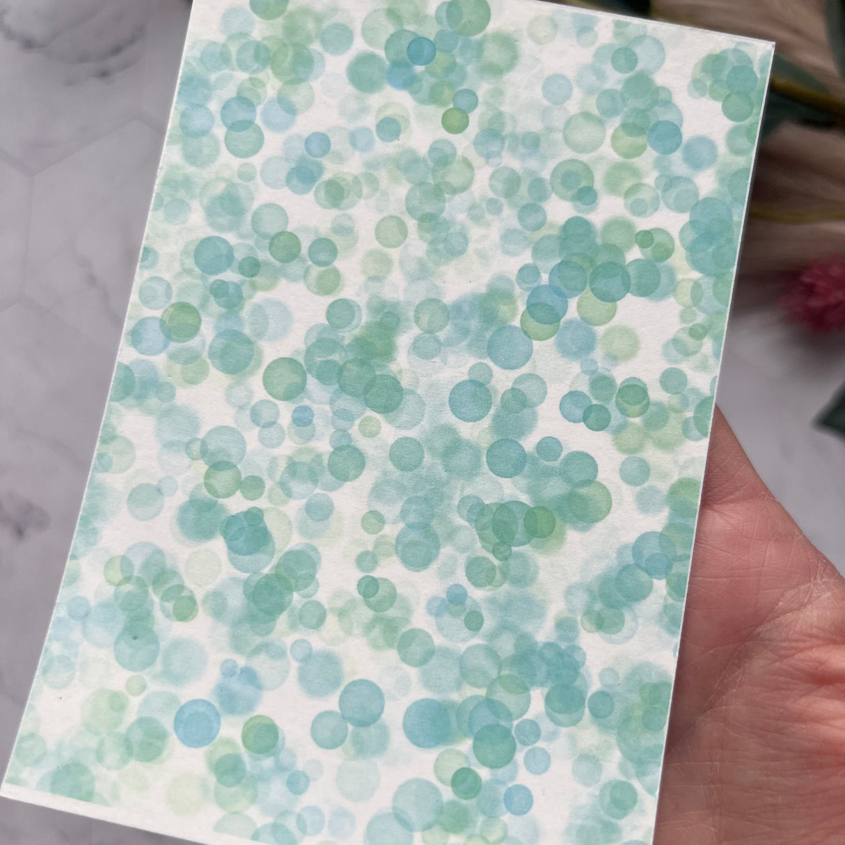 Watercolour Spots - Water Soluble Transfer