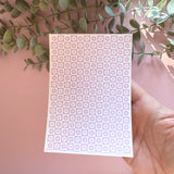 Tiled Retro Flower - Water Soluble Transfer