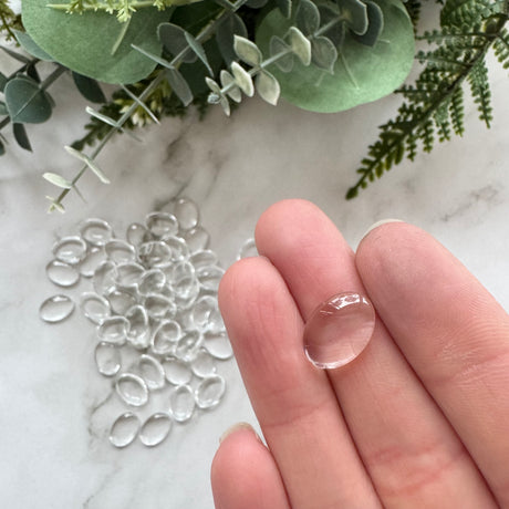 Glass Cabochons - Oval - 50 pack