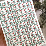 Holly and Sprigs - Water Soluble Transfer