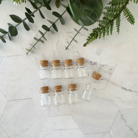Ultra Mini Glass Bottles -  8 pack