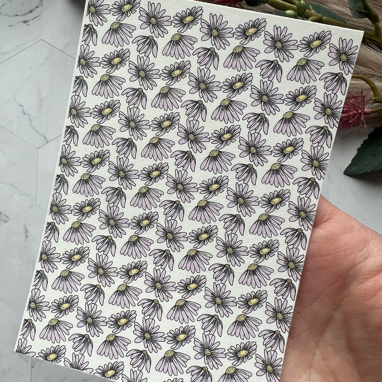 Floating Daisy - Water Soluble Transfer