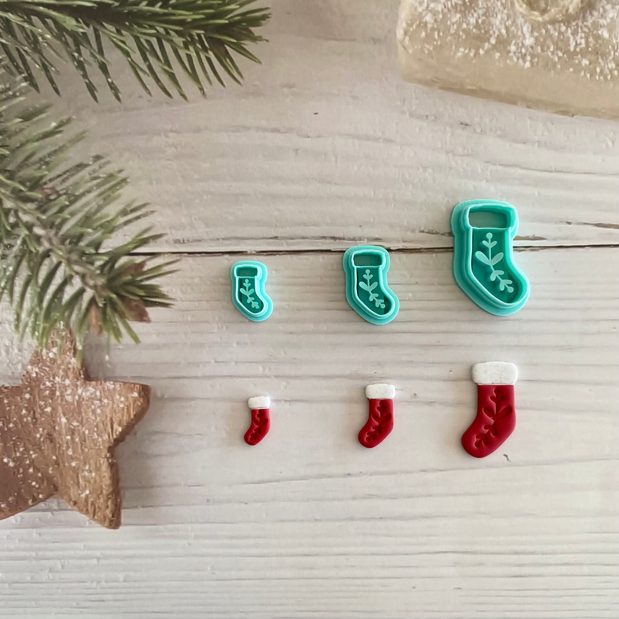 Folk Christmas Stocking Cutter