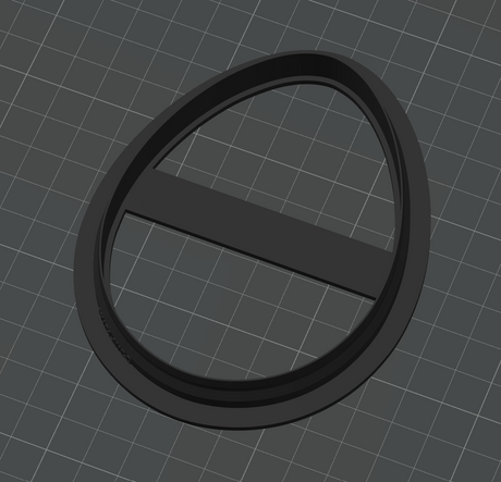 Easter Egg 100mm Decor Cutter STL - digital download