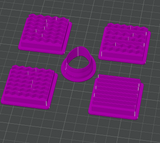 Easter Egg Stamp Set + 30mm Cutter STL - digital download