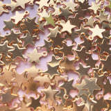 Mini Star Charms - Gold Plated Stainless Steel - 20 pack