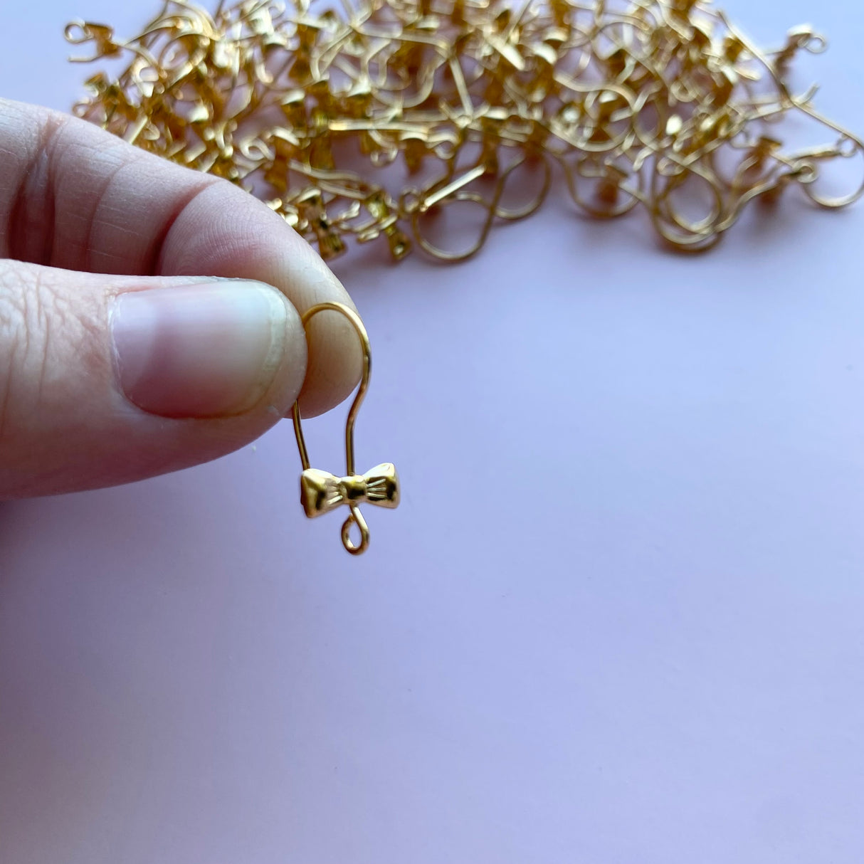 Bow Hook - Gold Plated Stainless Steel