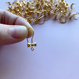 Bow Hook - Gold Plated Stainless Steel