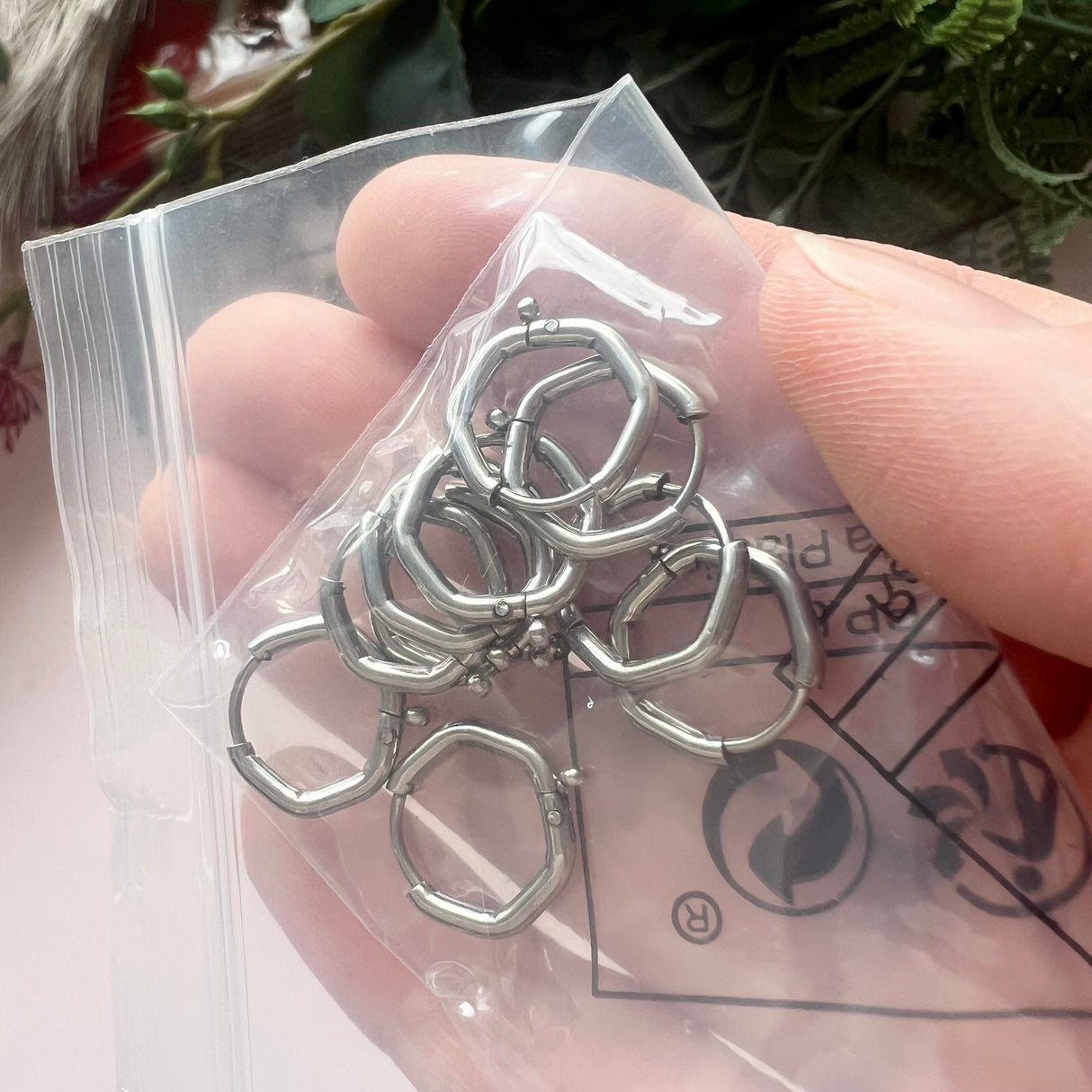 Secret Stash Item - Bag of Random Steel Hoop Findings