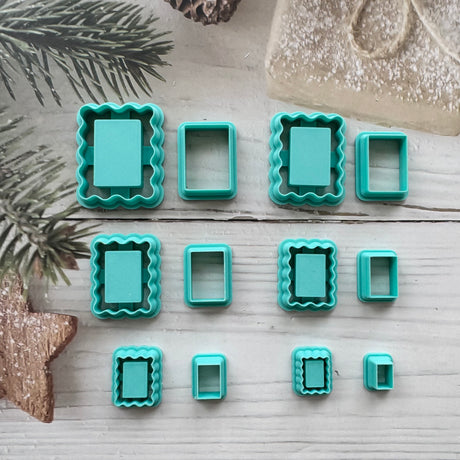Postage Stamp Frame Stacks Cutter - 2 Piece Set