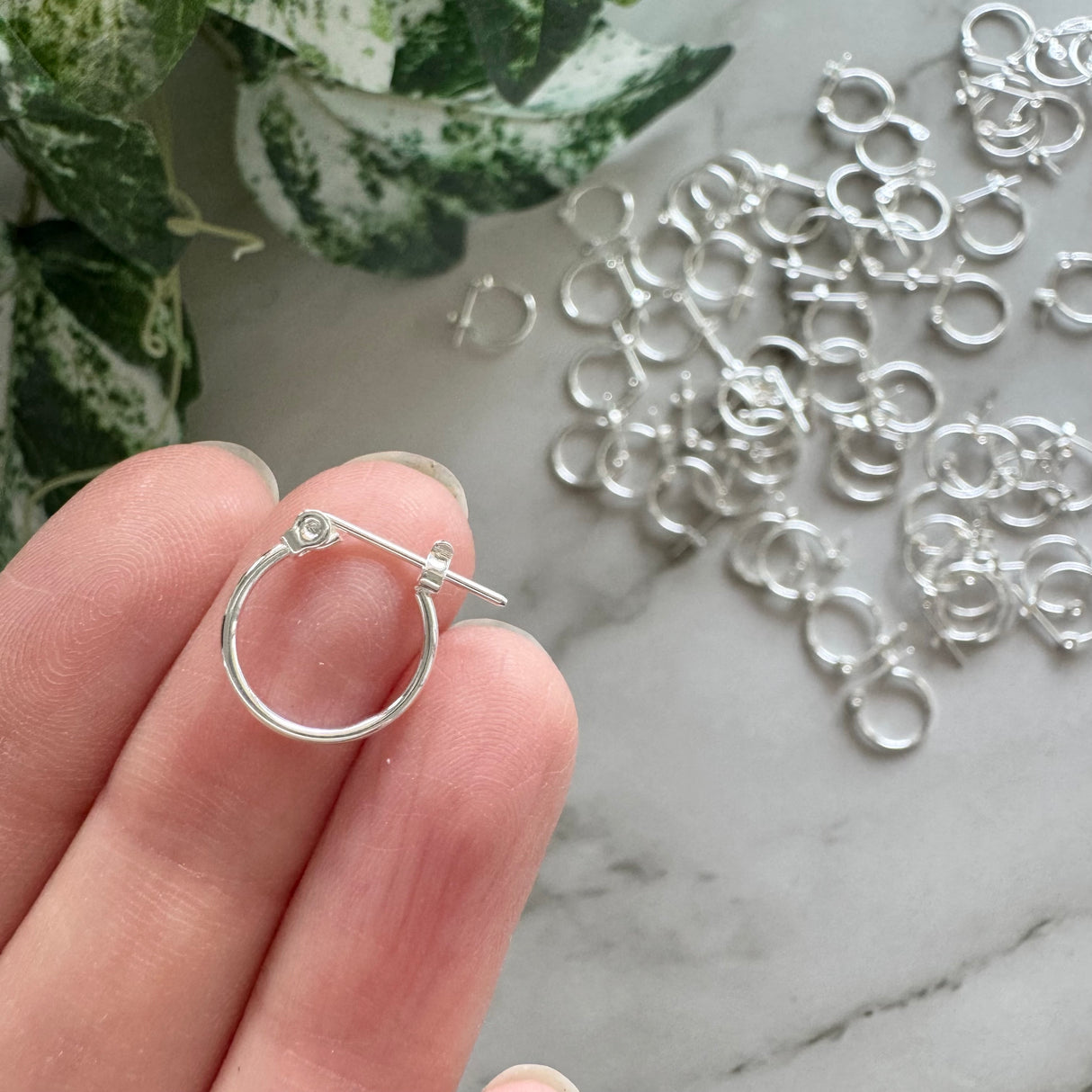Mini Hoops - Silver Plated Stainless Steel