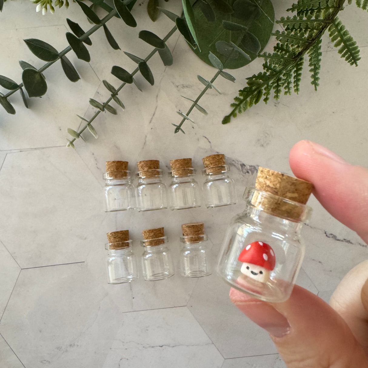 Ultra Mini Glass Bottles -  8 pack