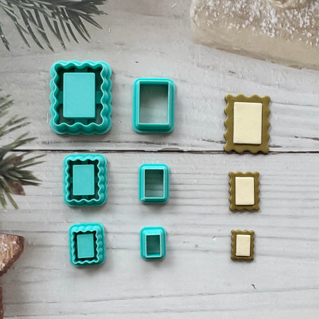 Postage Stamp Frame Stacks Cutter - 2 Piece Set