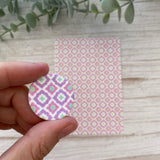 Floral Tile in Lilac - Water Soluble Transfer