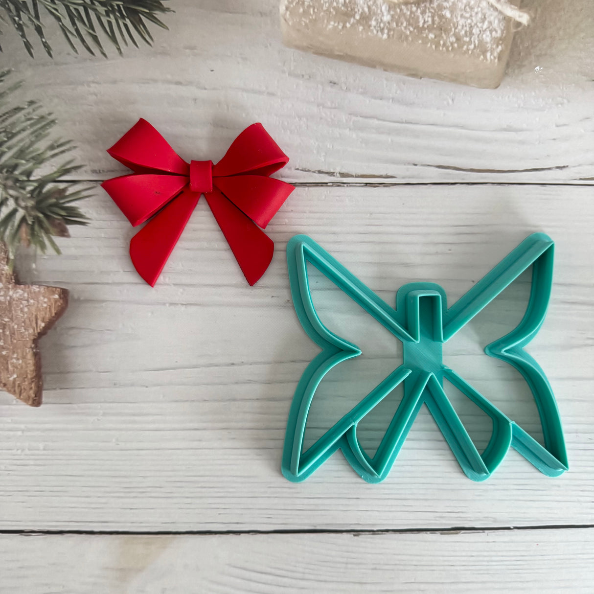 3D Scissor Double Bow Decoration Cutter