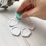 Pretty Petals Paint Palette Cutter + Stamp Set STL - digital download