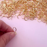 Boho Hooks - Gold Plated Stainless Steel - Vertical Loop