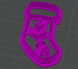 Folk Stocking Decoration Cutter STL - digital download