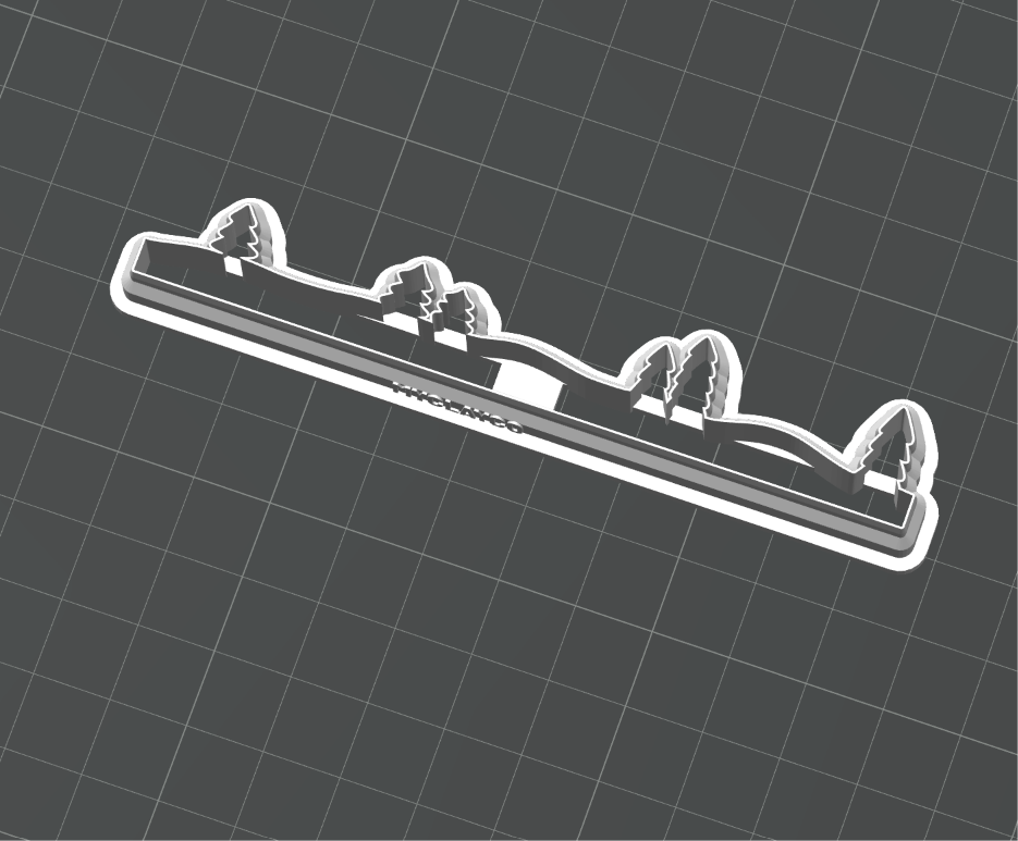 Forest of Trees Slabscape cutter STL - digital download