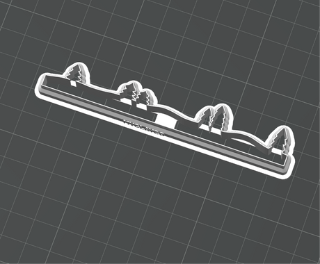 Forest of Trees Slabscape cutter STL - digital download