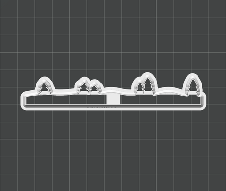 Forest of Trees Slabscape cutter STL - digital download