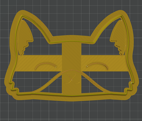 Fox Glasses Tray Cutter STL - digital download