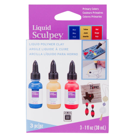Liquid Sculpey - Primaries - 3 pack