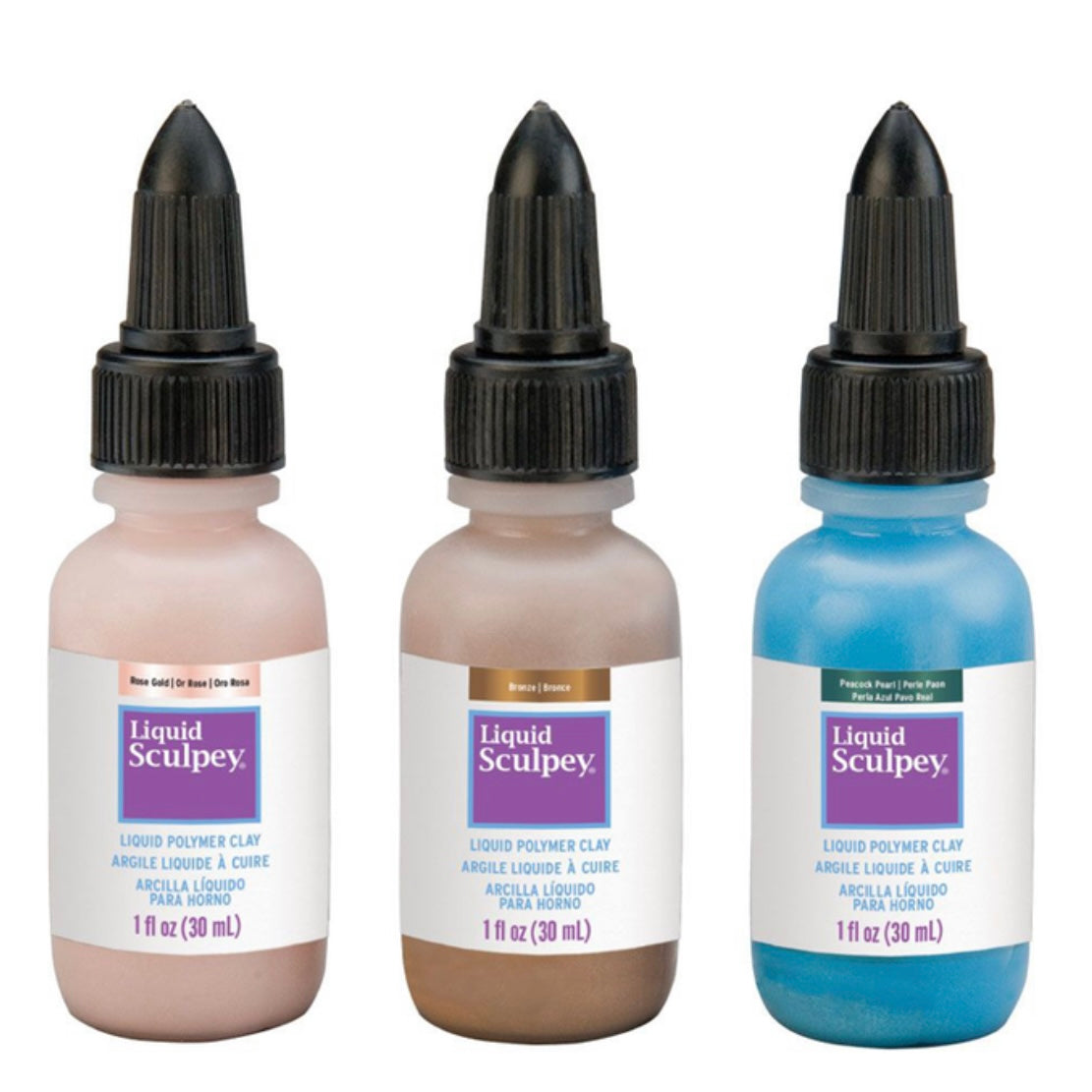 Liquid Sculpey - Glam Metallics - 3 pack