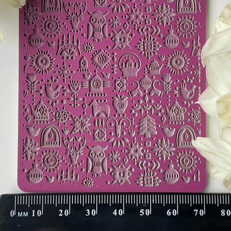 Nordic Christmas Pattern Texture - Texture Mat