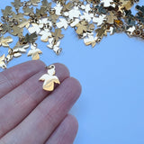 Angel Charms - Gold Plated Stainless Steel - 10 pack