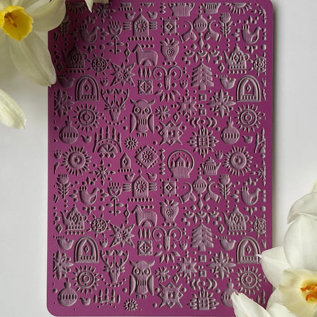 Nordic Christmas Pattern Texture - Texture Mat